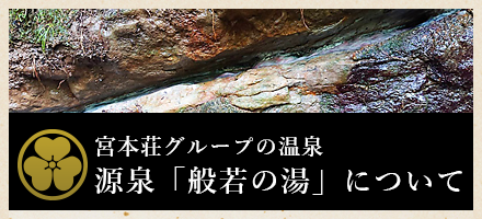 宮本荘グループの温泉 源泉「般若の湯」について